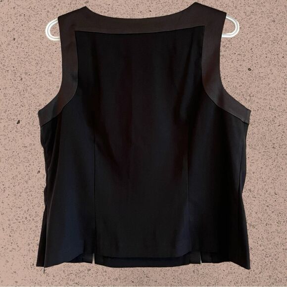 90s vintage black high neck structured tank top - Picture 5 of 10